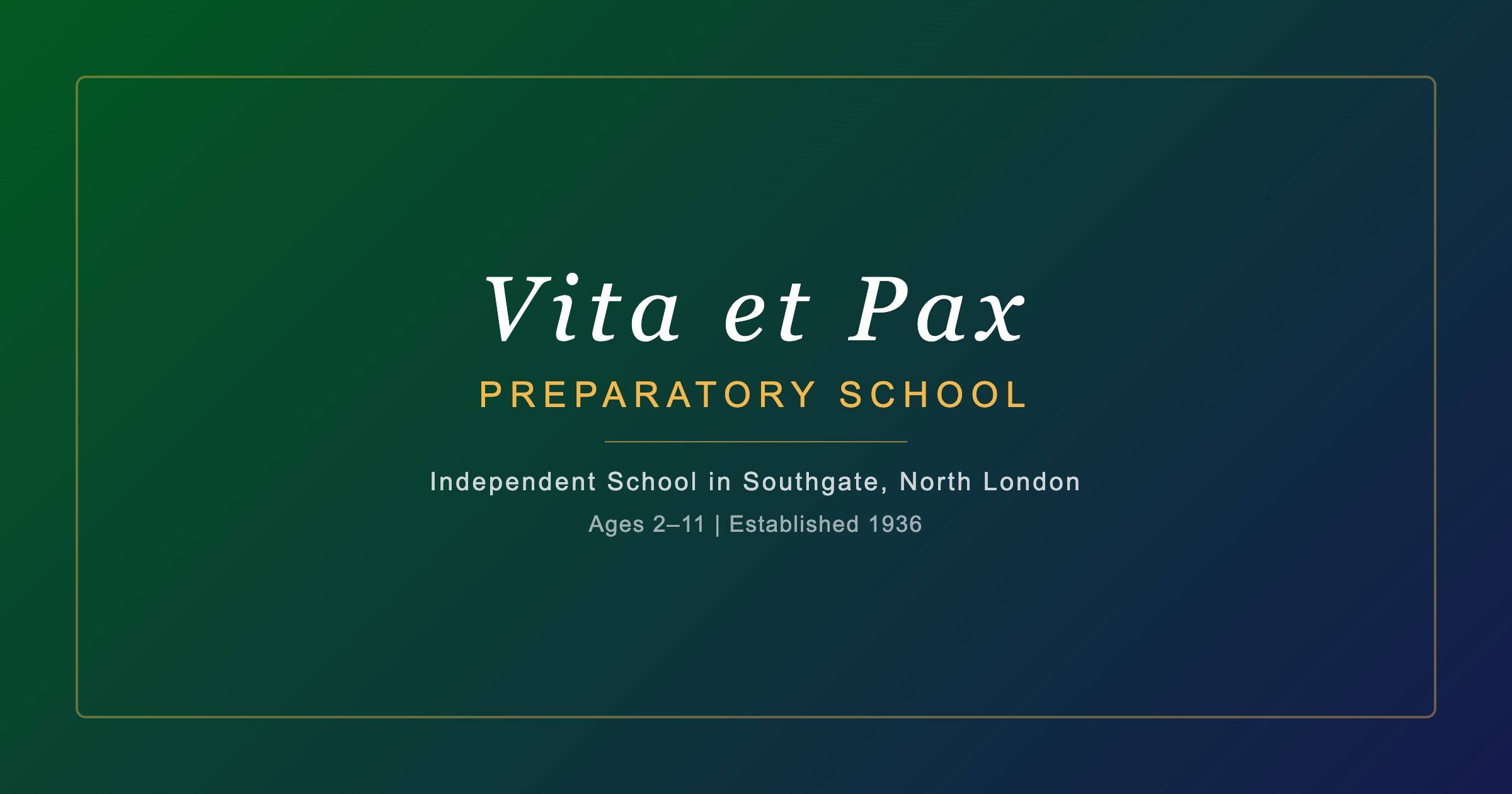 School Menu | Vita et Pax