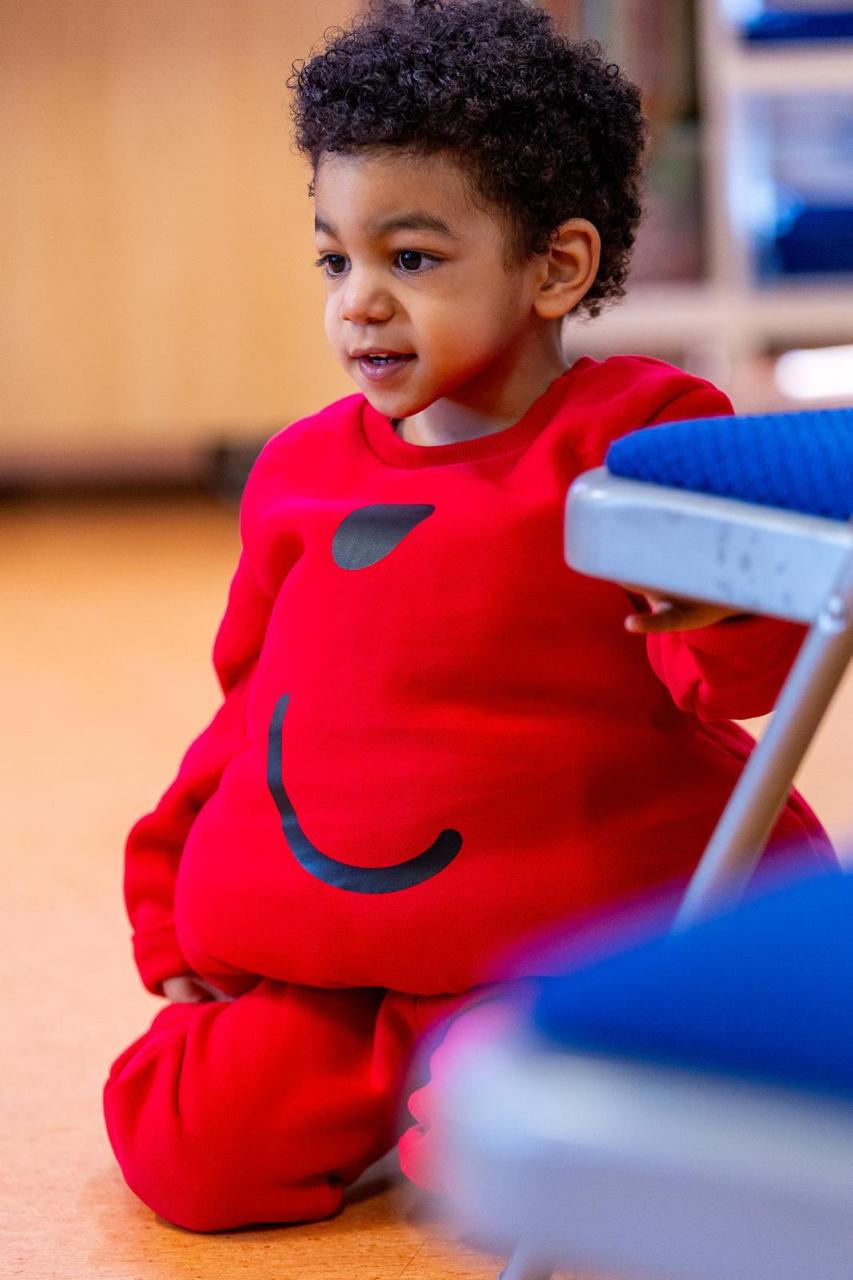 A happy nursery child at Little Vitas, the Vita et Pax nursery in North London